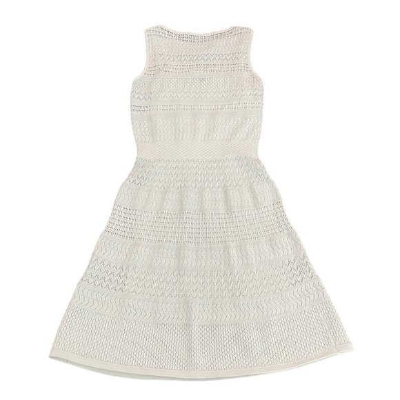 Lauren Ralph Lauren Women's White Sleeveless Knitted Dress, Size PXS - Picture 2 of 8